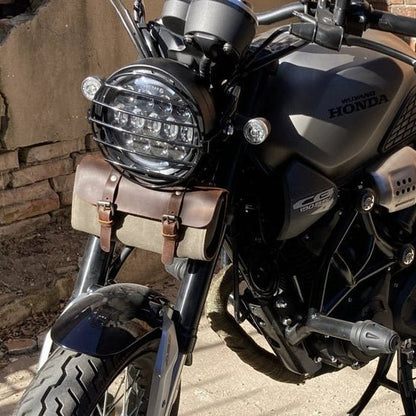 Savile Speed Retro Motorcycle Waxed Canvas Tool Bag Utility Bag - Savile Speed Co.