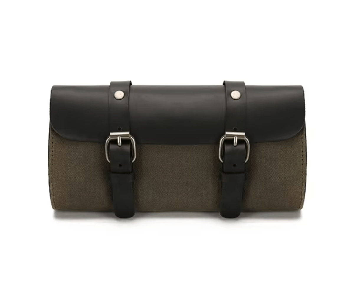Savile Speed Retro Motorcycle Waxed Canvas Tool Bag Utility Bag - Savile Speed Co.