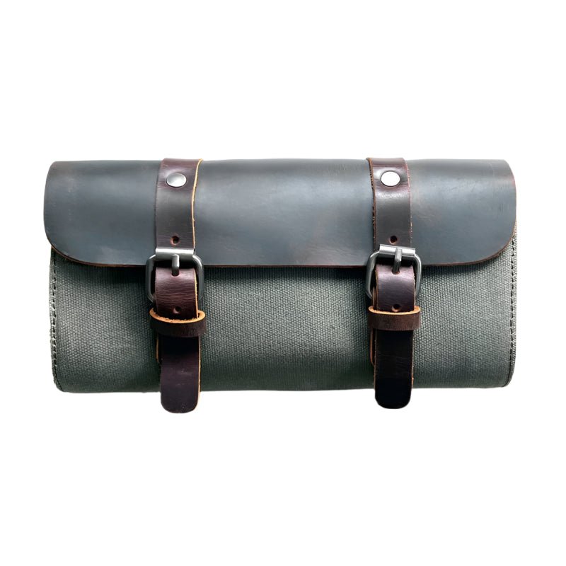 Savile Speed Retro Motorcycle Waxed Canvas Tool Bag Utility Bag - Savile Speed Co.
