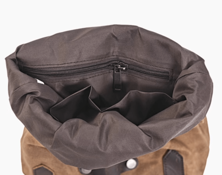 Savile Speed Wax Cotton Retro Motorcycle Small Pannier - Savile Speed Co.