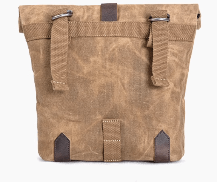 Savile Speed Wax Cotton Retro Motorcycle Small Pannier - Savile Speed Co.
