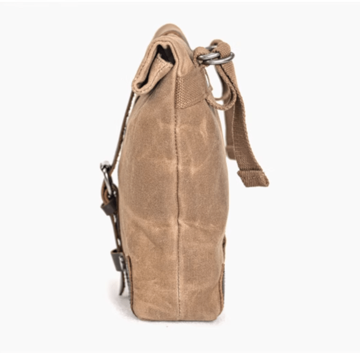 Savile Speed Wax Cotton Retro Motorcycle Small Pannier - Savile Speed Co.