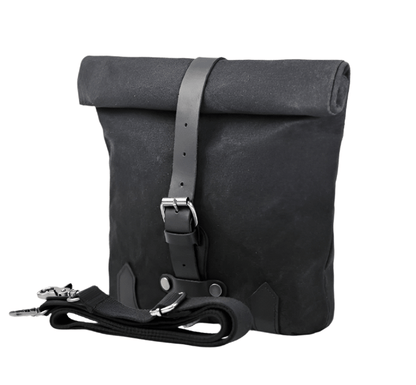 Savile Speed Wax Cotton Retro Motorcycle Small Pannier - Savile Speed Co.
