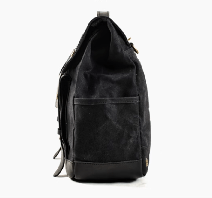 Savile Speed Waxed Canvas Retro Motorcycle Bag Messenger's Bag - Savile Speed Co.