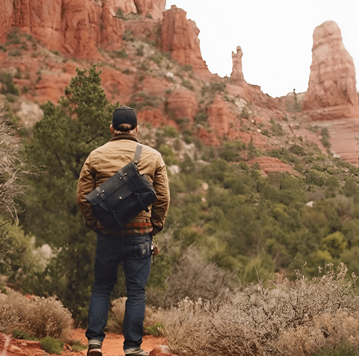 Savile Speed Waxed Canvas Retro Motorcycle Bag Messenger's Bag - Savile Speed Co.