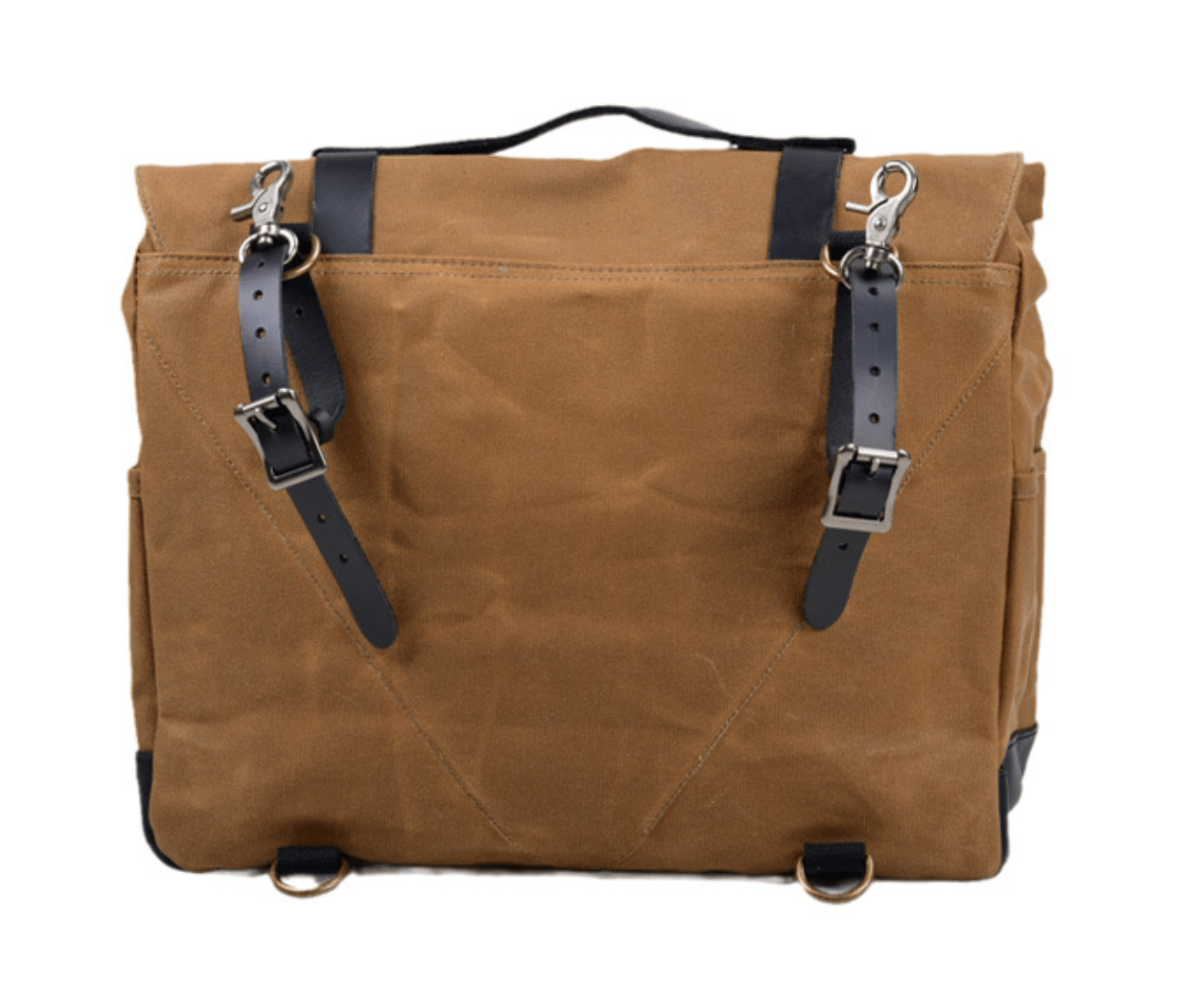 Savile Speed Waxed Canvas Retro Motorcycle Bag Messenger's Bag - Savile Speed Co.