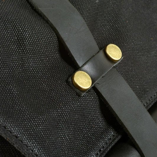 Savile Speed Waxed Canvas Retro Motorcycle Bag Messenger's Bag - Savile Speed Co.