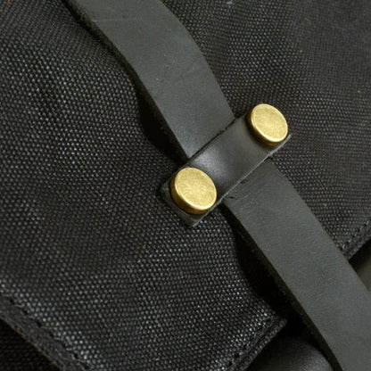 Savile Speed Waxed Canvas Retro Motorcycle Bag Messenger's Bag - Savile Speed Co.