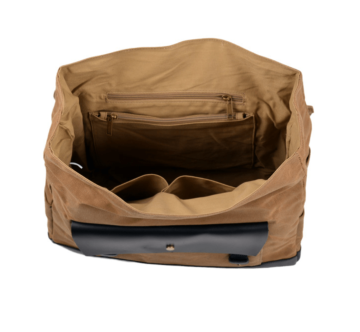 Savile Speed Waxed Canvas Retro Motorcycle Bag Messenger's Bag - Savile Speed Co.