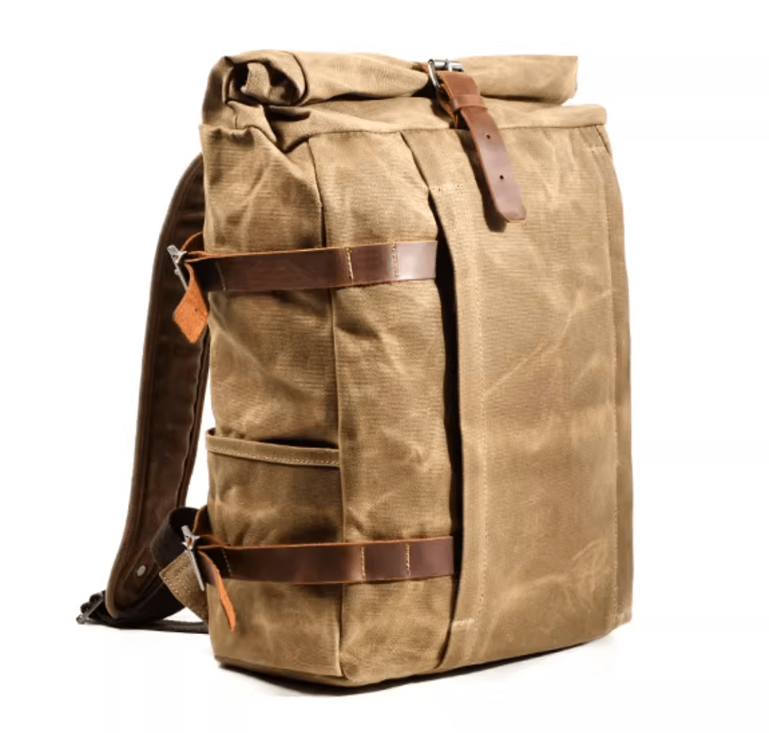 Savile Speed Waxed Cotton Motorcycle Backpack - Savile Speed Co.