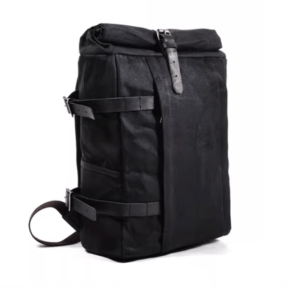 Savile Speed Waxed Cotton Motorcycle Backpack - Savile Speed Co.