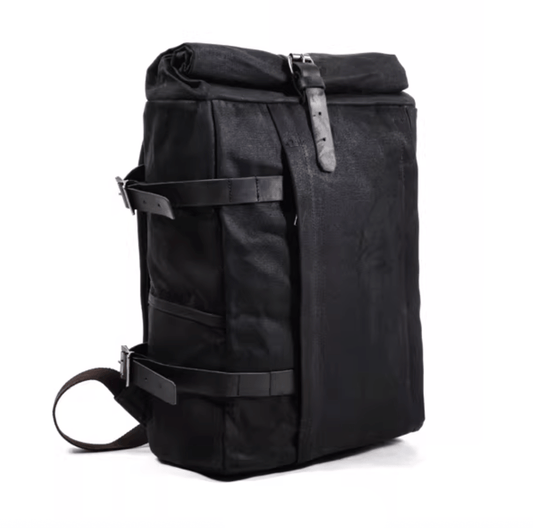 Savile Speed Waxed Cotton Motorcycle Backpack - Savile Speed Co.