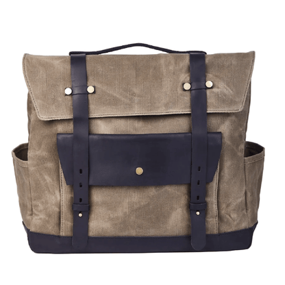 Savile Speed Waxed Cotton Pannier Retro Motorcycle Bag - Savile Speed Co.