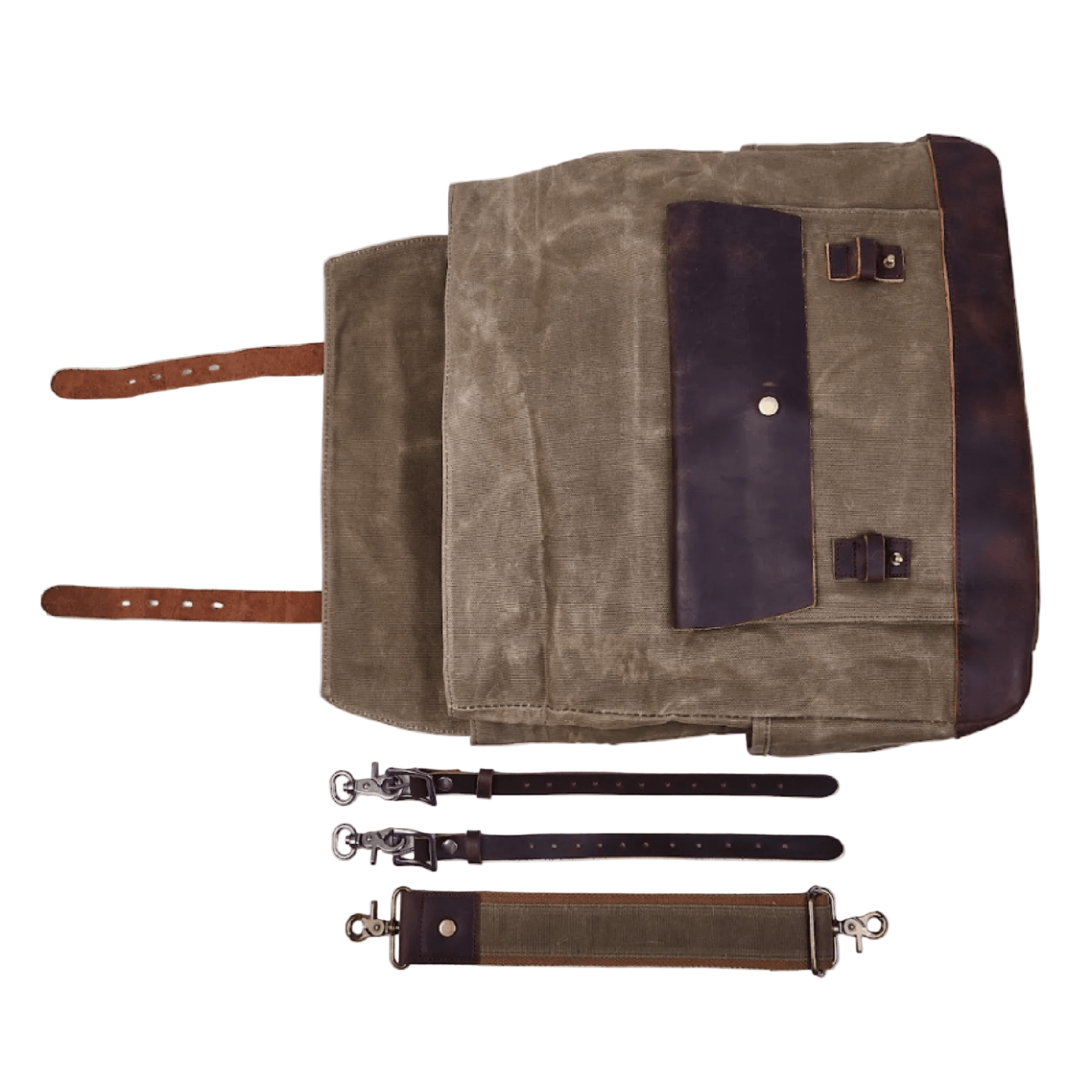 Savile Speed Waxed Cotton Pannier Retro Motorcycle Bag - Savile Speed Co.