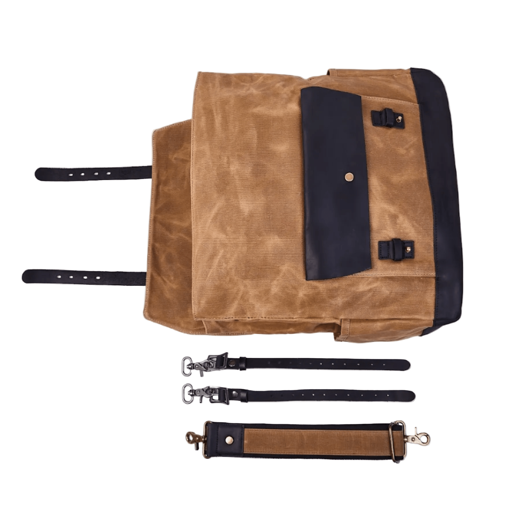 Savile Speed Waxed Cotton Pannier Retro Motorcycle Bag - Savile Speed Co.