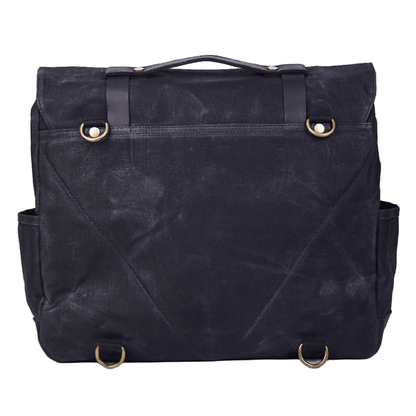 Savile Speed Waxed Cotton Pannier Retro Motorcycle Bag - Savile Speed Co.