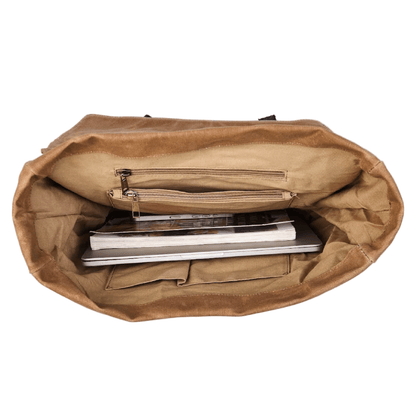 Savile Speed Waxed Cotton Pannier Retro Motorcycle Bag - Savile Speed Co.