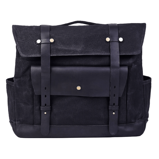 Savile Speed Waxed Cotton Pannier Retro Motorcycle Bag - Savile Speed Co.