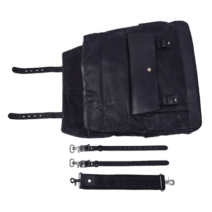 Savile Speed Waxed Cotton Pannier Retro Motorcycle Bag - Savile Speed Co.