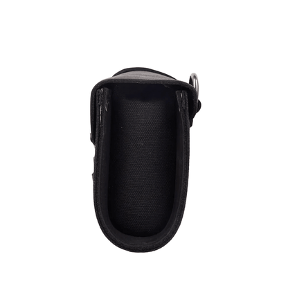 Retro motorcycle tool bag interior – woven fabric lining – holds keys wallet tools and phone – Savile Speed Co.