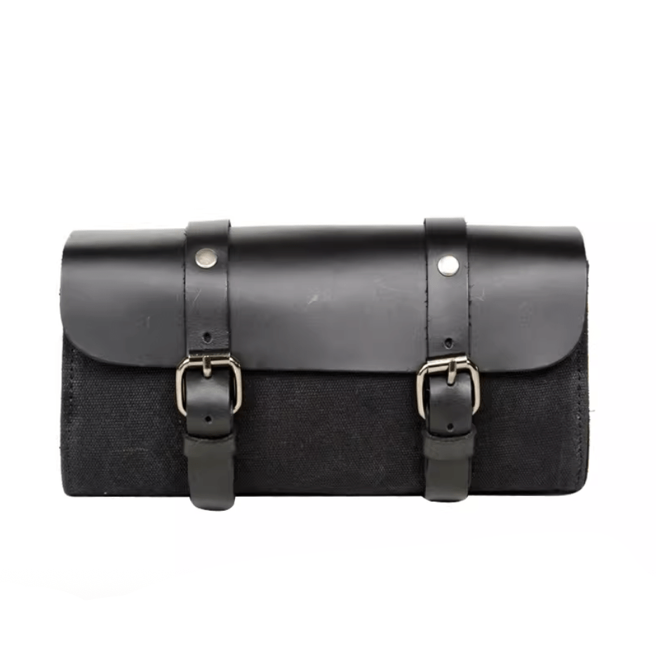 Savile Speed Waxed Cotton Retro Motorcycle Tool Bag Utility Bag - Savile Speed Co.