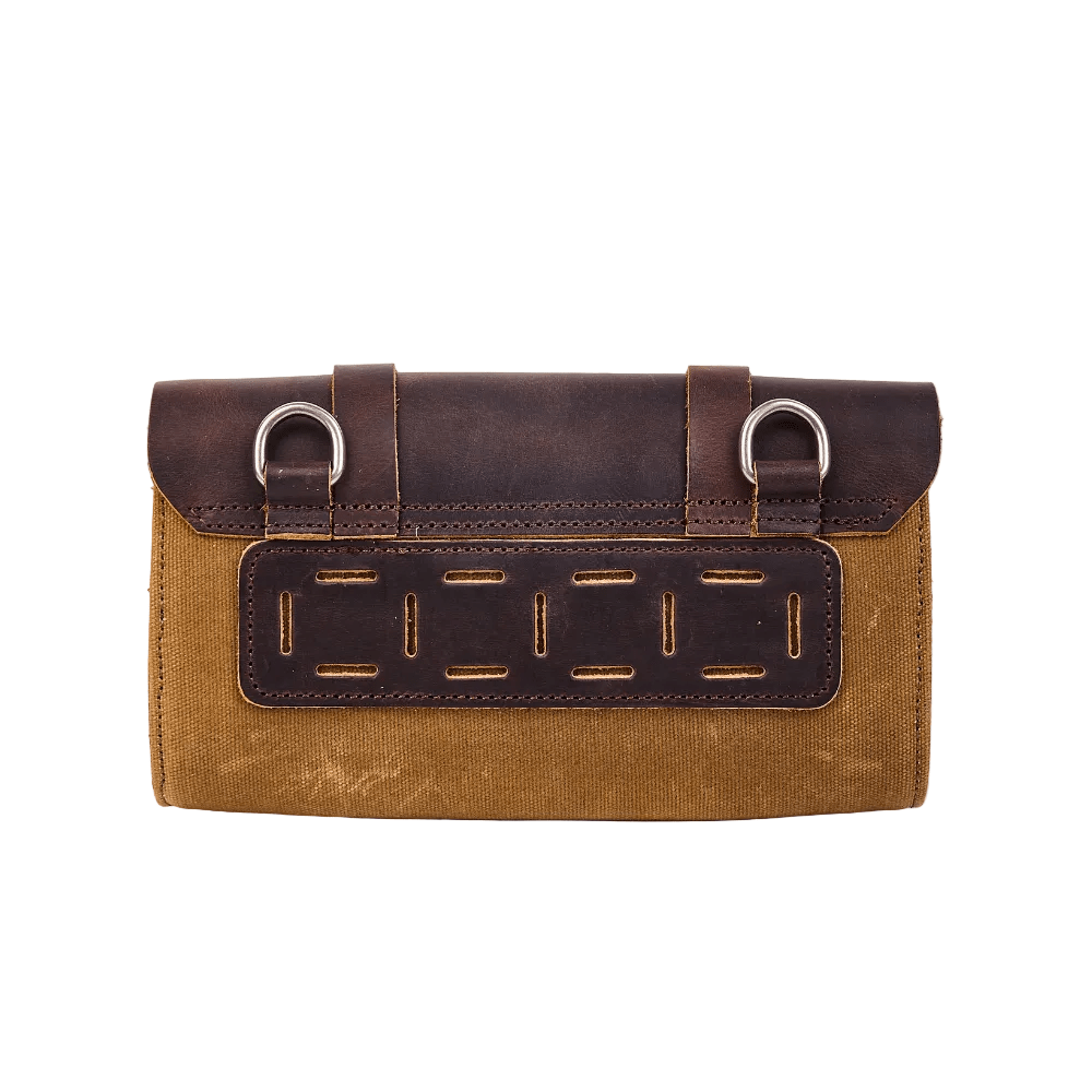 Savile Speed waxed cotton tool bag – retro motorcycle utility bag – vintage moto style – Savile Speed Co.