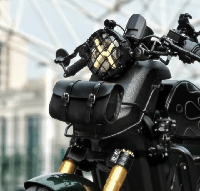 Savile Speed Waxed Cotton Retro Motorcycle Tool Bag Utility Bag - Savile Speed Co.