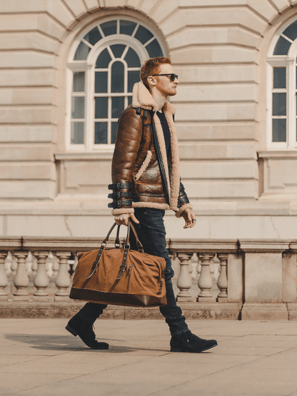 Savile Speed Waxed Cotton Traveling Duffle Bag - Savile Speed Co.