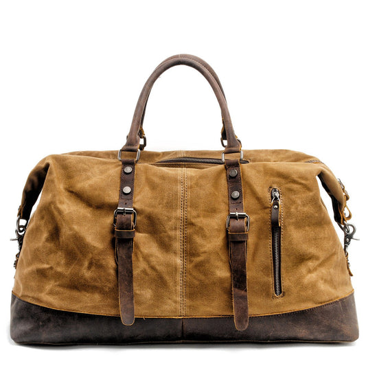 Savile Speed Waxed Cotton Traveling Duffle Bag - Savile Speed Co.