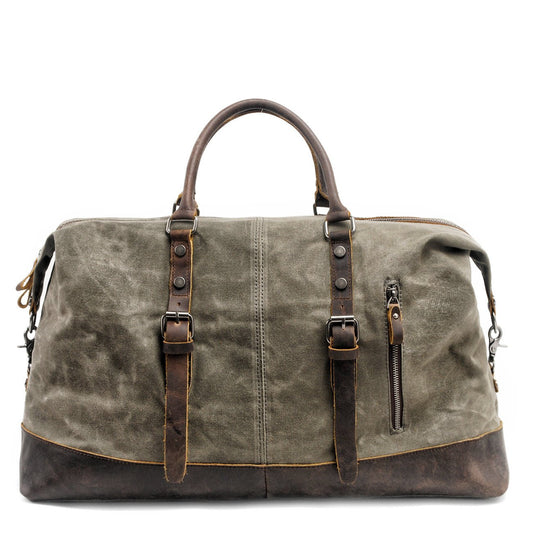 Savile Speed Waxed Cotton Traveling Duffle Bag - Savile Speed Co.