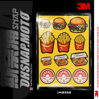 SNAPMOTO | 3M Original Motorcycle Waterproof Stickers - Savile Speed Co.