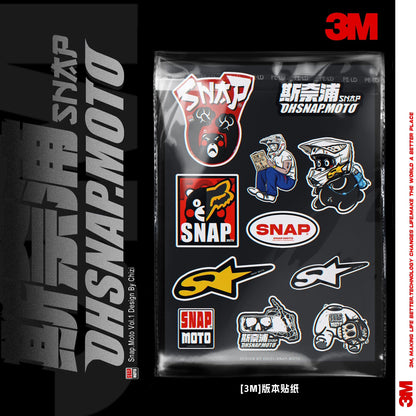 SNAPMOTO | 3M Original Motorcycle Waterproof Stickers - Savile Speed Co.