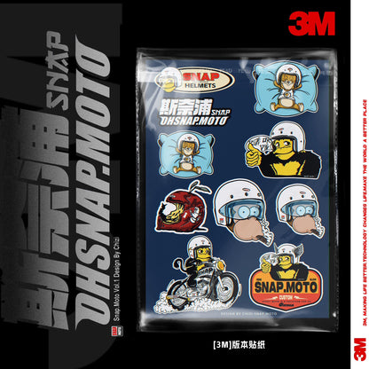 SNAPMOTO | 3M Original Motorcycle Waterproof Stickers - Savile Speed Co.