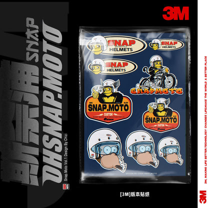 SNAPMOTO | 3M Original Motorcycle Waterproof Stickers - Savile Speed Co.