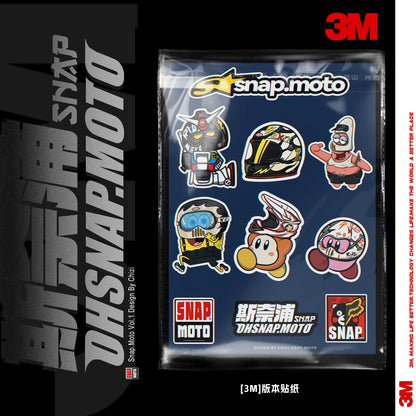 SNAPMOTO | 3M Original Motorcycle Waterproof Stickers - Savile Speed Co.
