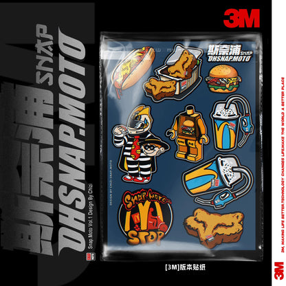 SNAPMOTO | 3M Original Motorcycle Waterproof Stickers - Savile Speed Co.