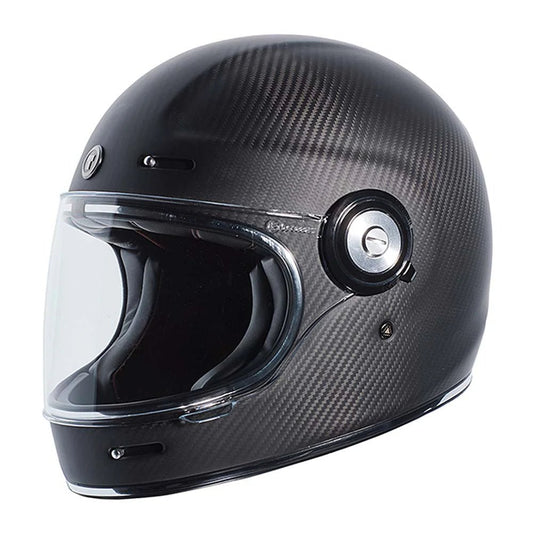 TORC Newport T1 Retro Motorcycle Helmet Carbon Series DOT/ECE - Savile Speed Co.