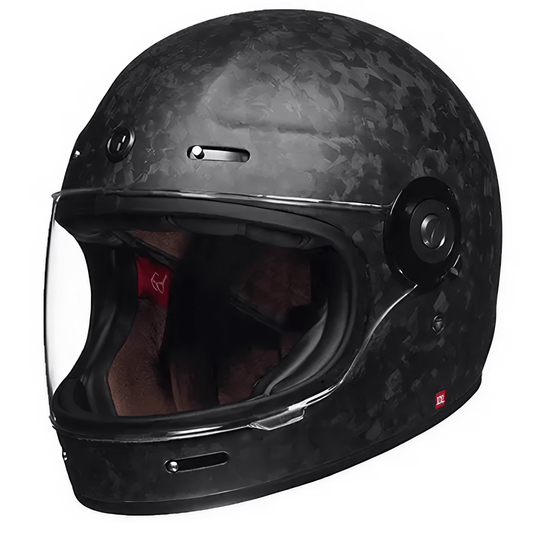 TORC Newport T1 Retro Motorcycle Helmet Carbon Series DOT/ECE - Savile Speed Co.