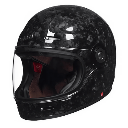 TORC Newport T1 Retro Motorcycle Helmet Carbon Series DOT/ECE - Savile Speed Co.