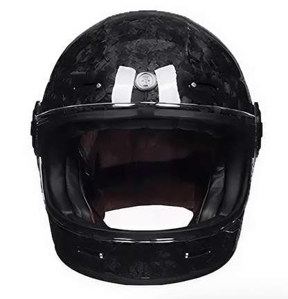 TORC Newport T1 Retro Motorcycle Helmet Carbon Series DOT/ECE - Savile Speed Co.