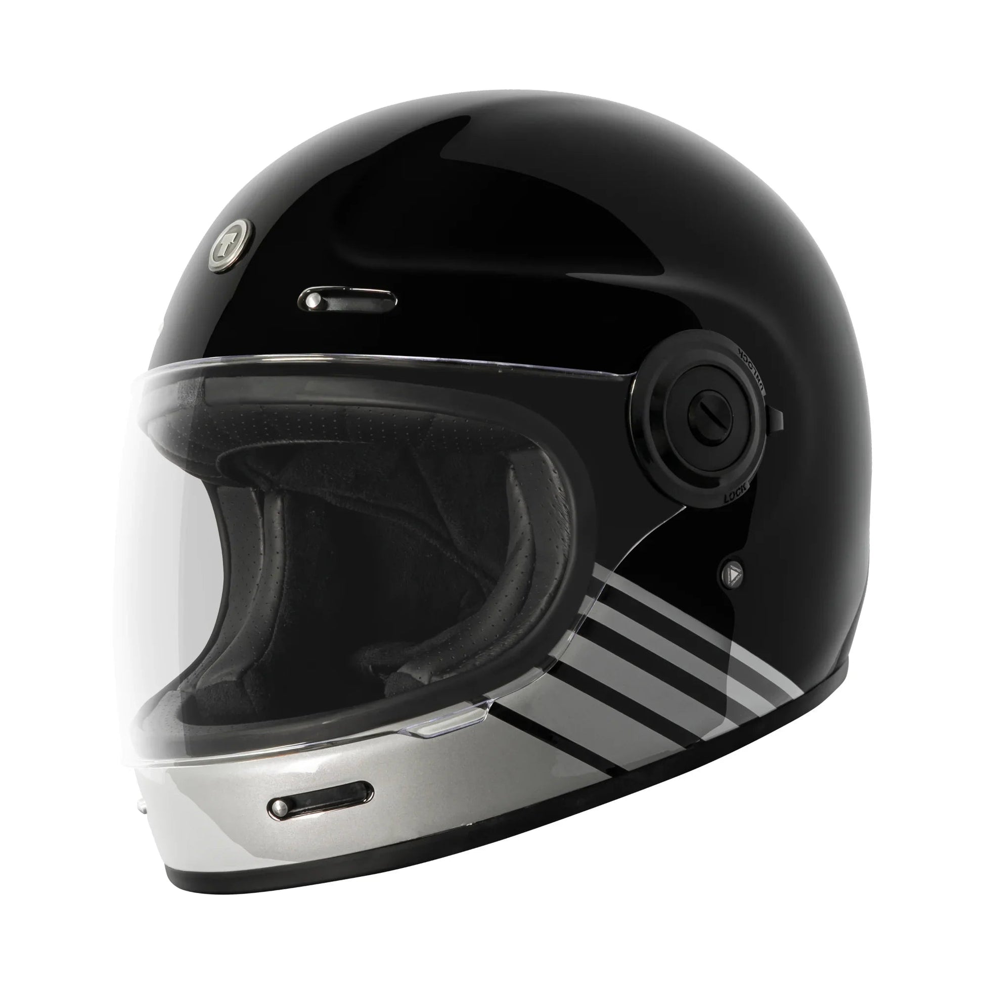 TORC Newport T1 cafe racer helmet detail – padded interior and comfort fit – vintage helmet – Savile Speed Co.
