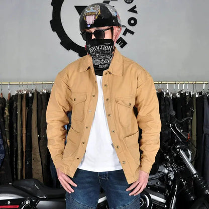 VOLERO Men's Retro Motorcycle Riding Shirt Armor Ready Savile Speed Co.