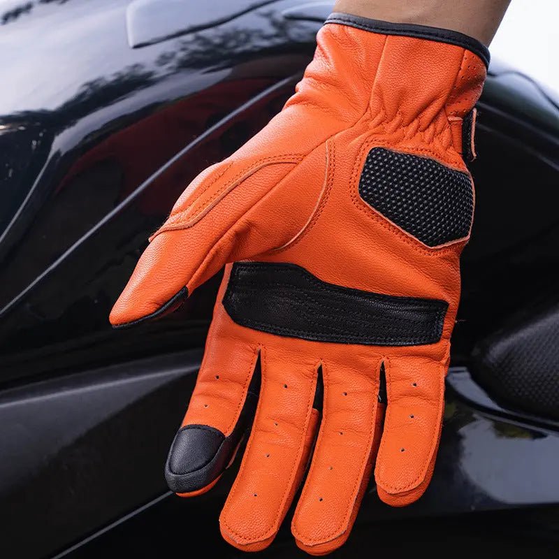 VXW Leather Retro Motorcycle Gloves - Savile Speed Co.