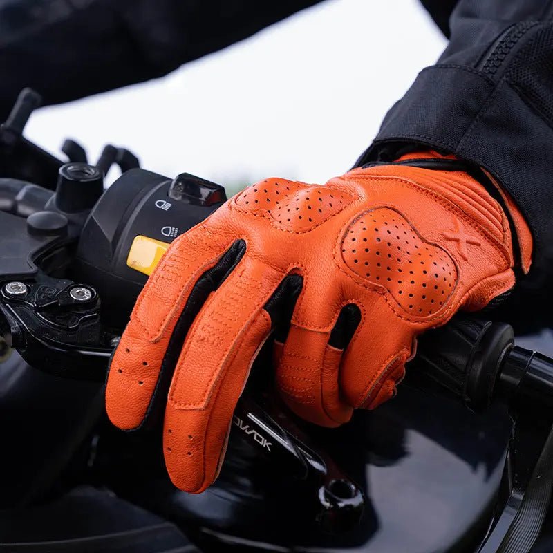 VXW Leather Retro Motorcycle Gloves - Savile Speed Co.